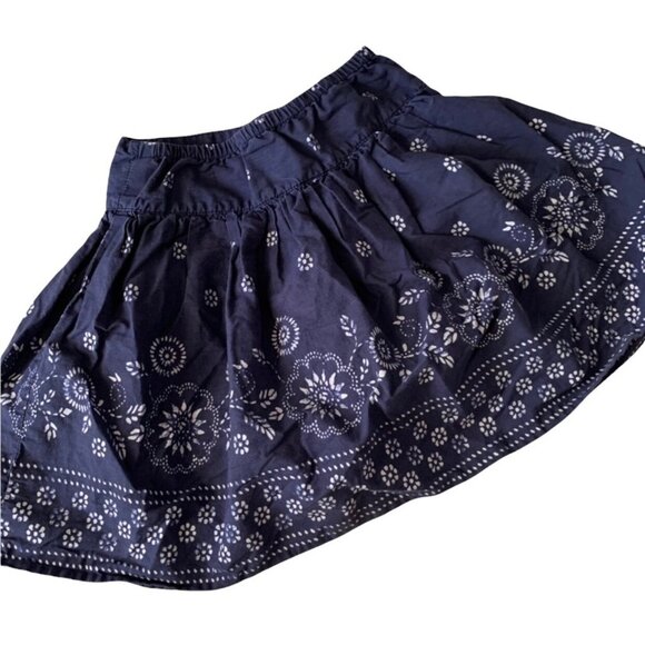 Gap Navy Floral Novelty Print Boho Twirl Skirt 3 - Picture 3 of 3